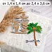 Нож "Пляж. Пальма", 2,4х3,6 см (ScrapMania) Нож "Пляж. Пальма", 2,4х3,6 см (ScrapMania)