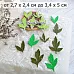 Нож "Пион. Листья", 3,4х5 см (ScrapMania)