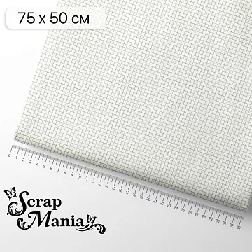 Отрез ткани 75х50 см "Школьная жизнь. Клеточка" (ScrapMania)