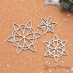 Шейкер "Фономикс. Новогодний. Снежинка 2 мини", 5,4х5,4 см (ScrapMania)