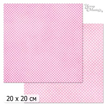 20х20 Бумага "Фономикс. Клетка. Дизайн 11" (ScrapMania)