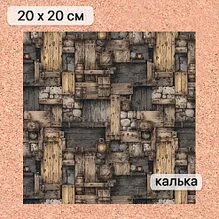 Калька 20х20 см "Лукоморье 06", плотность 110 гр/м2 (ScrapMania)