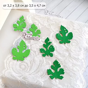 Нож "Листья шелковицы", 3,5х4,7 см (ScrapMania)