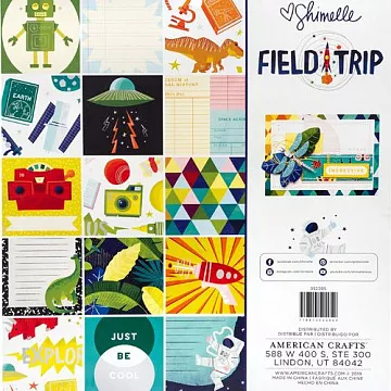 Набор бумаги 30х30 см "Shimelle. Field Trip 1/2", 24 листа (American Crafts)