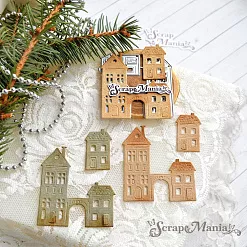 Нож "Городские домики", 5,5х5,7 см (ScrapMania)