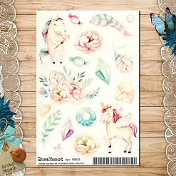 Набор наклеек А6 "Розовые грезы. Амулет" (Scrapmania)