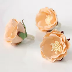 Цветок полиантовой розы "Светло-персиковый", 1 шт (Craft) Цветок полиантовой розы "Светло-персиковый", 1 шт (Craft)