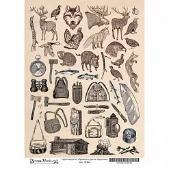 Скрап-карта А4 "Дневник туриста. Картинки" (ScrapMania)