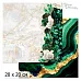 20х20 Бумага "Малахитовый цветок. Дизайн 4" (ScrapMania) 20х20 Бумага "Малахитовый цветок. Дизайн 4" (ScrapMania)