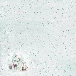 Бумага "Этника новогодняя. Снегопад" (ScrapMania)