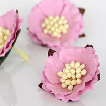 Цветок китайского пиона "Крупные тычинки. Розовый", 1 шт (Craft)