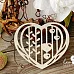 Украшение из чипборда "Сердечко с веточками" (LeoMammy)