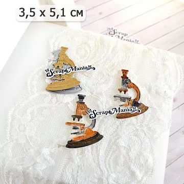 Нож "Школьная жизнь. Микроскоп", 3,5х5,1 см (ScrapMania)