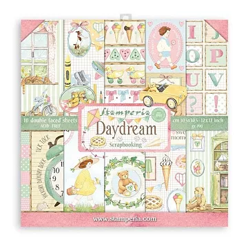 Набор бумаги 15х15 см "Daydream", 10 листов (Stamperia)