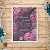 Тканевая карточка "Пионовый роман. Главные слова" (ScrapMania)