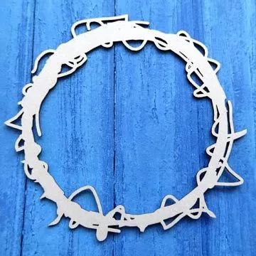 Украшение из чипборда "Рамка. Проволока" (Ажур)