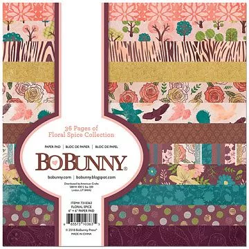 Набор бумаги 15х15 см "Floral spice", 36 листов (BoBunny)