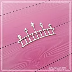 Чипборд "Торжество. Мост с фонариками", 6х3,2 см (СкрапМагия)