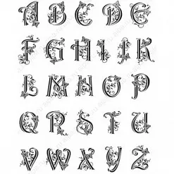 Набор штампов "Алфавит большой" (Viva Decor)