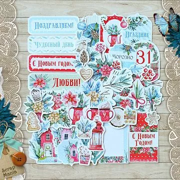 Набор высечек из бумаги "Сказка на Рождество" (ScrapMania)