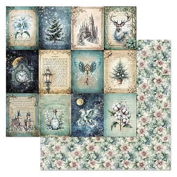Бумага "Рождество у волшебников. Карточки" (ScrapMania)