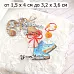 Нож "Школьная жизнь. Фигурное катание", 3,2х3,6 см (ScrapMania)