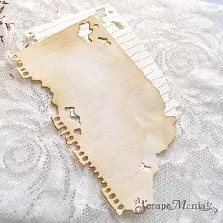 Нож "Блокнот. Фрагменты", 6х11,1 см (ScrapMania)