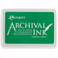 Водостойкая перманентная подушечка Archival Ink Emerald Green Изумруд