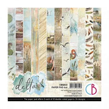 Набор бумаги 15х15 см "Delta", 24 листа (Ciao bella)