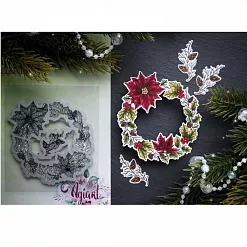 Нож и штамп "Рождественский венок", 9,3х8,5 см (AgiArt) Нож и штамп "Рождественский венок", 9,3х8,5 см (AgiArt)
