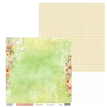 Бумага 30х30 см "В объятиях лета. Лист 04" (Scrapodelie)