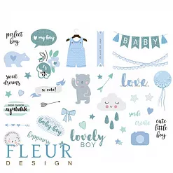 Скрап-карта А4 "Мой джентльмен" (Fleur-design)