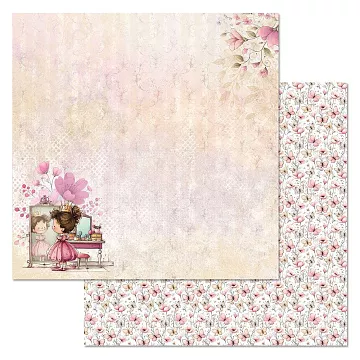 Бумага "Маленькая королева. Улыбайся" (ScrapMania)