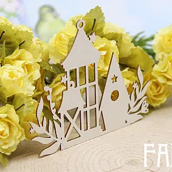 Украшение из чипборда "Фонарики 1567" (Fantasy) Украшение из чипборда "Фонарики 1567" (Fantasy)