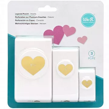 Набор дыроколов We R "Heart. Сердца" (We R, 660308)