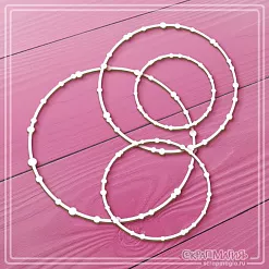 Чипборд "Круглые рамки из бусинок", 7,5х7,5 см (СкрапМагия) Чипборд "Круглые рамки из бусинок", 7,5х7,5 см (СкрапМагия)