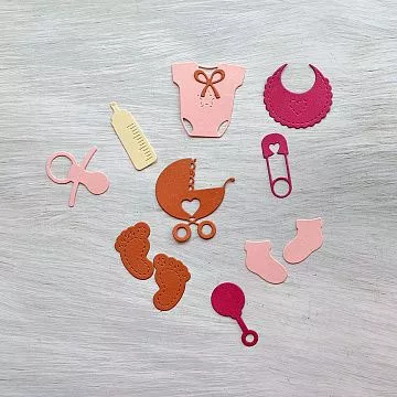 Набор вырубок "Детские штучки. Девочка 3"