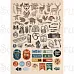 Набор высечек из бумаги "Дневник туриста", 68 шт (ScrapMania)