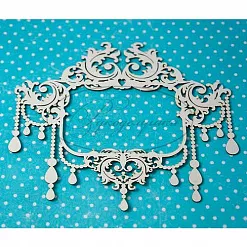 Украшение из чипборда "Рамка 35" (Рукоделушка) Украшение из чипборда "Рамка 35" (Рукоделушка)