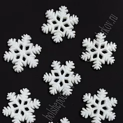 Акриловое украшение "Снежинка большая", 2,6х2,5 см, 1 шт