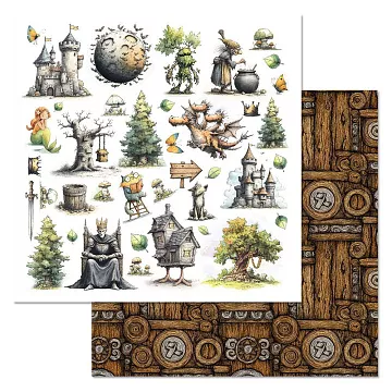 Бумага "Лукоморье. Главные герои" (ScrapMania)