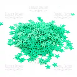 Набор пайеток "Звезды. Зеленый 2" (Фабрика Декору)