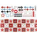 Лист с картинками 10х30 см "Хоккей. Знаки" (ScrapMania)