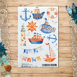 Набор наклеек А6 "Морячок. Полный вперед" (ScrapMania)