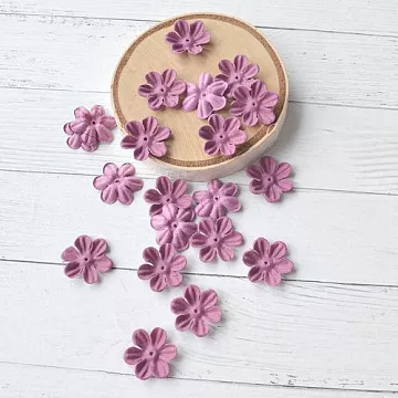 Набор бумажных цветов "Лютик. Марсала", 20 шт (Китай)