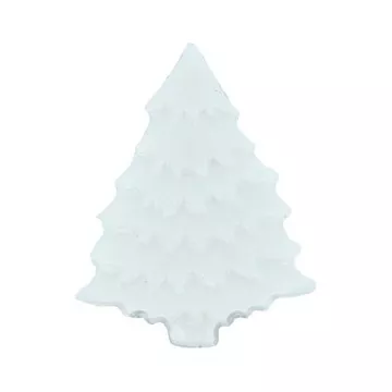 Пуговица пластиковая "Елочка", цвет белый (Gamma)