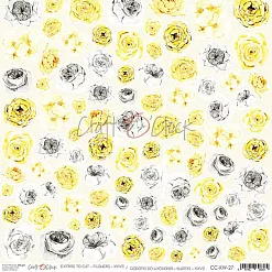 Бумага 30х30 см "Flowers 27. Картинки для вырезания" (CraftO'clock)