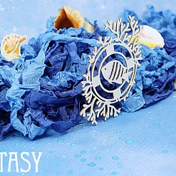 Украшение из чипборда "Рыба-матрос в спасательном круге 1519" (Fantasy) Украшение из чипборда "Рыба-матрос в спасательном круге 1519" (Fantasy)