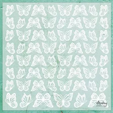 Веллум 30х30 см "Butterflies" (Mintay)