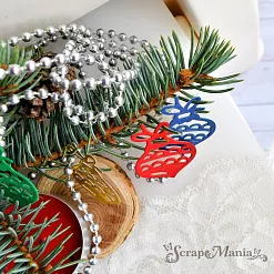 Нож "Новогодние игрушки. Шар капля", 2,5х3,5 см (ScrapMania)